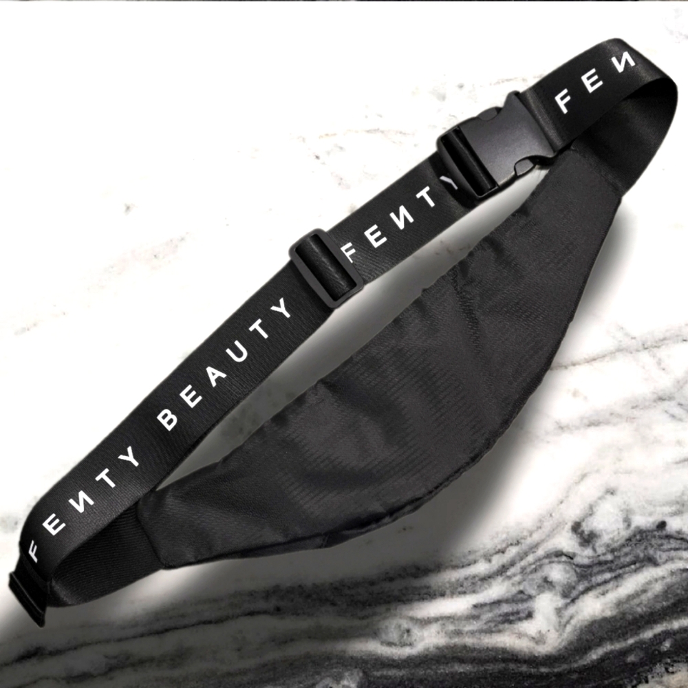 Fenty Beauty by Rihanna Black /Cross Body Fanny Pack 3 Pocket Limited Edition
